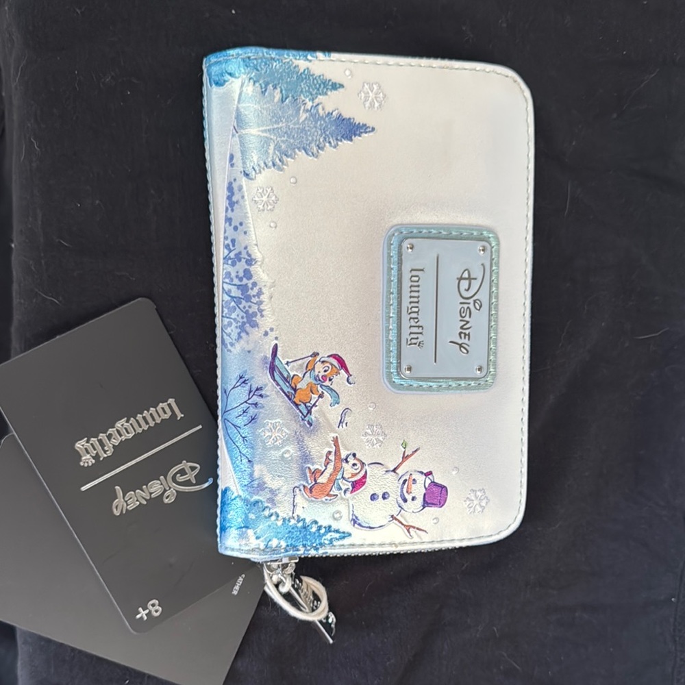 Loungefly Disney Winter Wonderland Wallet - Blue and White